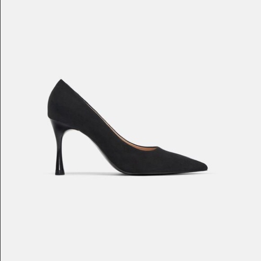 Zara Pointed Suede High Heels